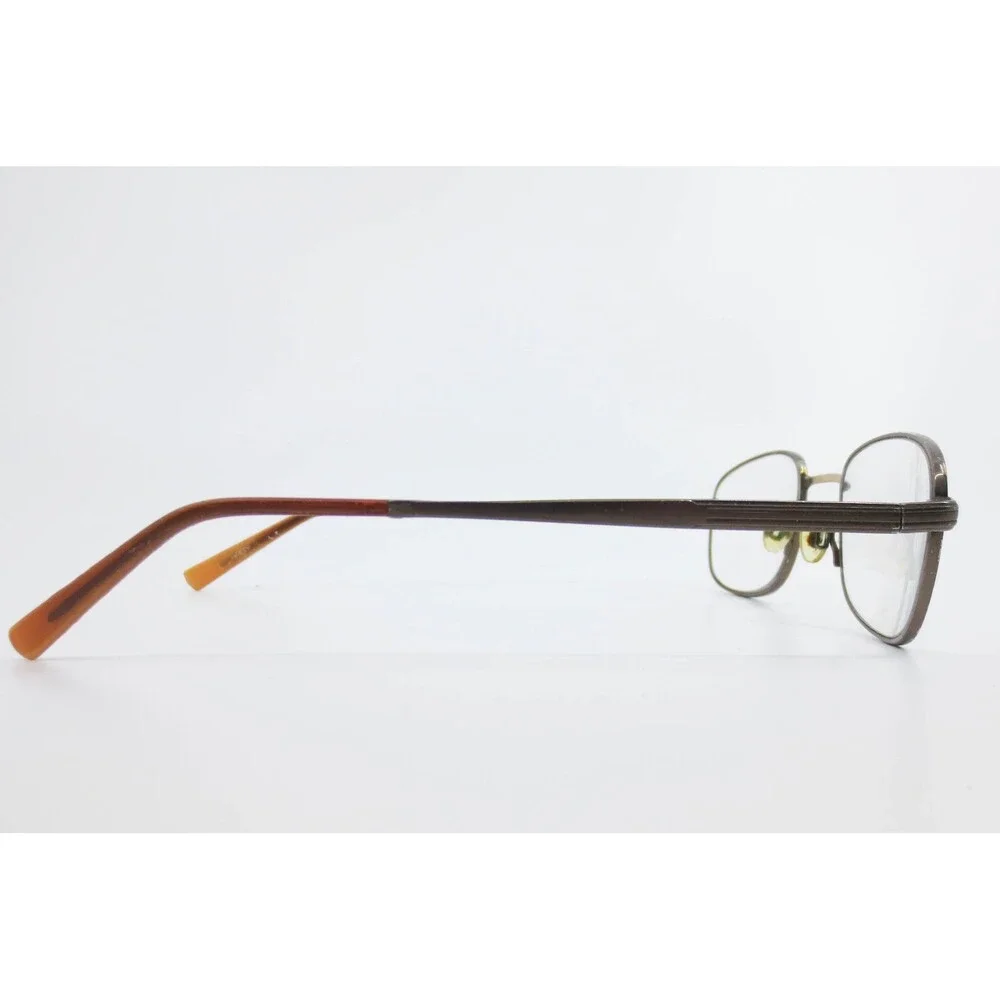 Flexon Clark 600 210 Coffee Brown Oval Titanium Eyeglass Frames 52-19-140 Mens